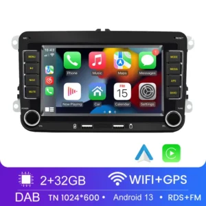 Pantalla para Skoda Octavia, Fabia, Superb, Yeti y Rapid con Android 11, CarPlay, GPS y Radio Multimedia 2 Din