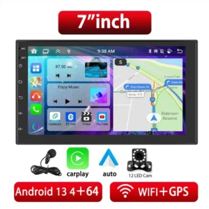 Pantalla para Jeep con Android 13, Radio 2 Din con GPS, Apple Carplay y DSP para Jeep Wrangler, Cherokee, Compass, Grand Cherokee