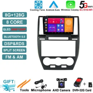 Pantalla para Land Rover Freelander 2 2006-2012 con Android 14, GPS, WiFi, QLED y DSP