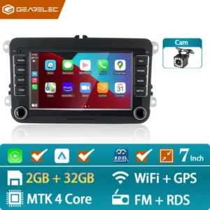 Pantalla para Skoda Octavia, Fabia, Superb y Yeti con Android, CarPlay, GPS y Radio Multimedia 2 Din