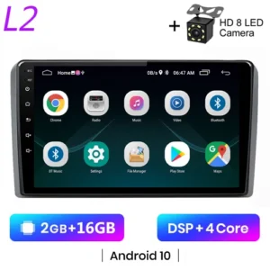 Radio Estéreo 9'' Android 10 con Carplay para Audi A3/S3/RS3 2003-2012, 2 Din, Pantalla Inteligente