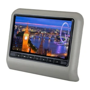 Monitor para reposacabezas de coche, sistema de entretenimiento para asiento trasero, reproductor de vídeo DVD, pantalla AV, compatible con USB, SD, FM, DVD, 32 juegos, 9 pulgadas, nuevo - AliExpress  - Color : Grey