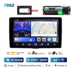 Radio Multimedia 9'' Android con GPS y 4G para Alfa Romeo Giulietta 2010-2023, No 2DIN, 8 Núcleos, 8+256GB