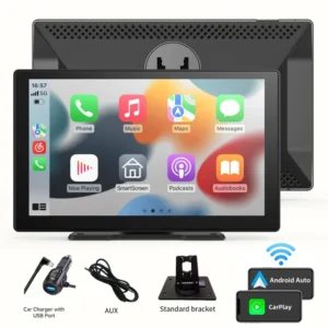Carplay portátil universal para pantalla de coche, radio de coche, reproductor de vídeo WIFI multimedia, pantalla Carplay inalámbrica para Apple o Android - AliExpress 34 - Color : 9 inch no Camera