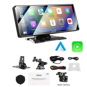 ESSGOO-Radio Multimedia Universal para coche, reproductor de vídeo con WIFI, inalámbrico, Carplay, Android, MP5, 10,26 pulgadas, para Apple o Android - AliExpress 34 - Color : TS0001 12LED - Enviado desde : Reino Unido