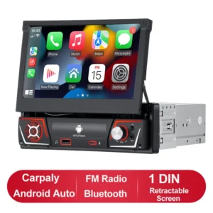 Radio con gps para coche, reproductor Multimedia con Android 13, 1 din, pantalla retráctil IPS de 7 ", Carplay, 1 din - AliExpress 34 - Color : MP5 Carplay - Enviado desde : Francia