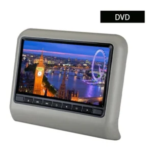 Reposacabezas para asiento trasero de coche, pantalla LCD, reproductor multimedia mp3/mp4, transmisor FM para juegos, Control remoto, Monitor de reproductor de DVD, 9 pulgadas - AliExpress 34 - Color : DVD  Grey