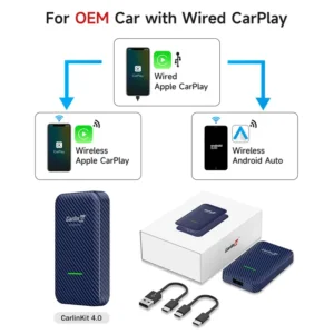 CarlinKit-CarPlay inalámbrico para coche, dispositivo con Android, Waze, música, Spotify, para Audi, Golf, Peugeot, Mazda, KIA, Mercedes MG, 5,0 y 4,0 - AliExpress 34 - Color : CarlinKit 4.0 - Tamaño : Genuine Guarantee