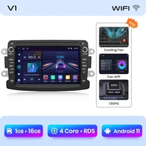 Junsun-Radio con GPS para coche, reproductor con Android, CarPlay, Audio inteligente, para Renault, dacia, duster, Sandero, Captur, Xray, Logan 2, Symbol, Dokker - AliExpress 34 - Color : V1 (1GB 16GB) - Enviado desde : PL