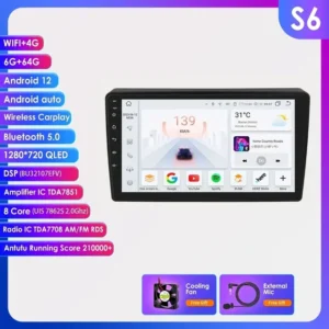 Reproductor de Audio estéreo para coche, Radio con Android, CarPlay inalámbrico, pantalla 2Din, 2008, para Peugeot Partner, Citroen, Berlingo, B9, 2019-7862 - AliExpress 34 - Enviado desde : Francia - Color : S6