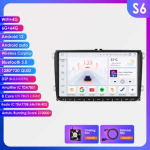 Radio con GPS para coche, reproductor con Android, 2Din, Universal, Wifi, Carplay, para Volkswagen Golf 5, 6, Polo, Passat B6, B7, CC, Skoda, Jetta - AliExpress 34 - Color : S6 (8Core 6G 64G) - Enviado desde : España