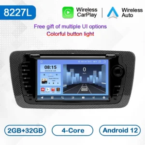 LELV 7 "para Seat Ibiza 6j 2009 ~ 2013 Android 13 reproductor Multimedia de coche inalámbrico CarPlay navegación automática pantalla táctil Audio estéreo - AliExpress 34 - Color : WiFi-(2-32G)